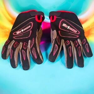 Gymn Gloves Womens Size 8 By Bit Racing Co. Black Pink